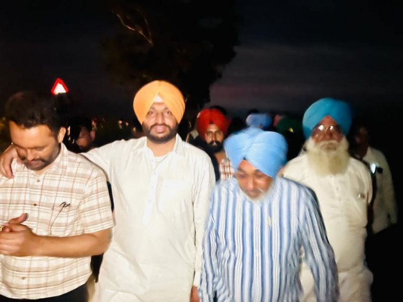 MP Ravneet Bittu Reviews Security Arrangements at Walipur Kalan village near Sutlej River Dam