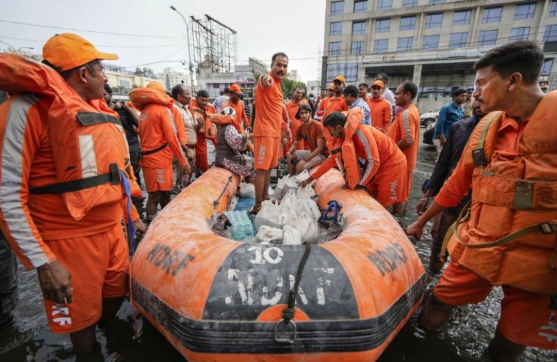 Floods Ravage Chennai: Defense Minister Rajnath Singh Conducts Aerial Survey of Affected Areas