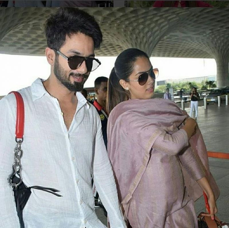 Shahid Kapoor and Mira Kapoor Spotted at Airport