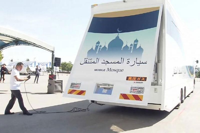 Mobile mosque to help Muslims pray at Tokyo Olympics