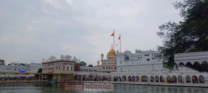 Aesthetic View of Golden Temple after Rainfall in Amritsar