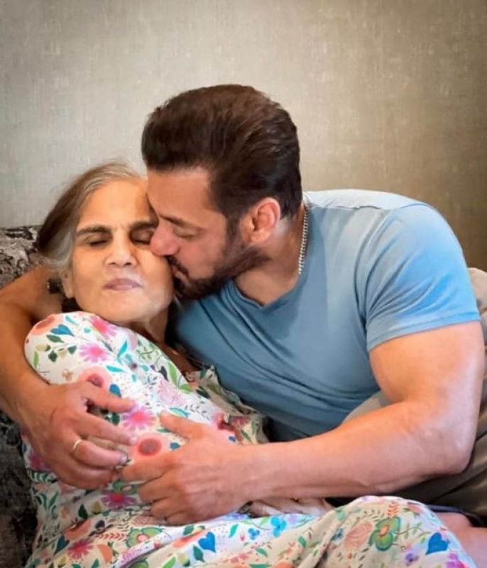 Salman Khan with his Mother
