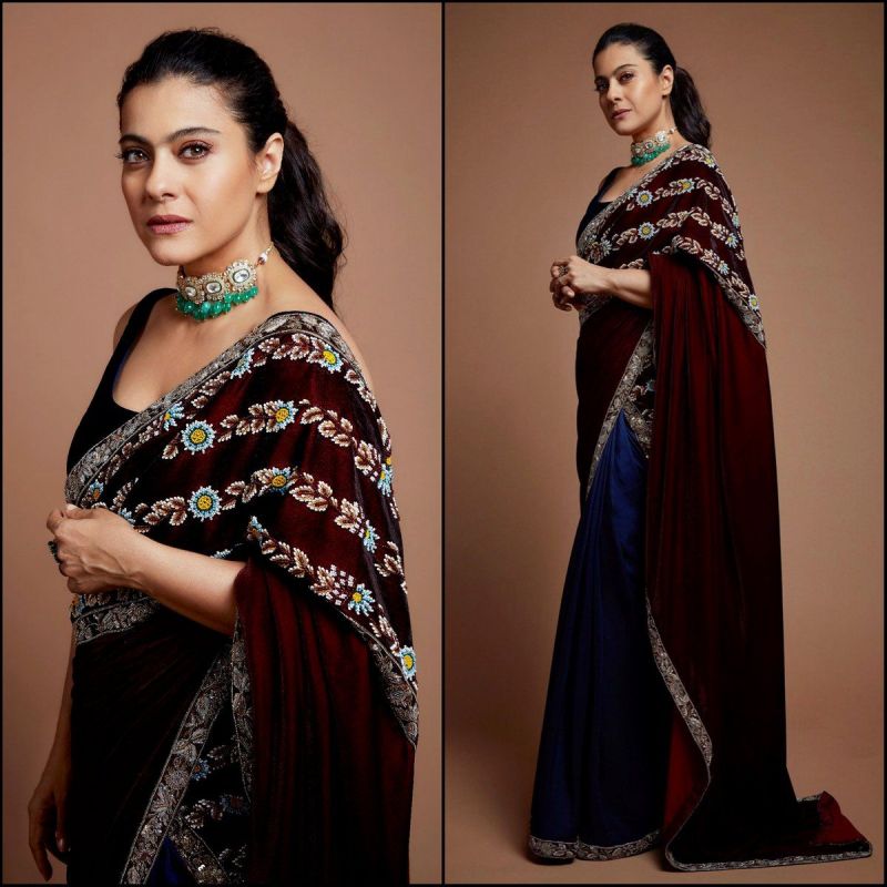 Kajol Look In saree