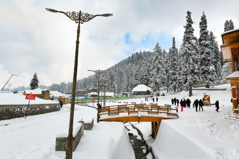 In Pics: Tourists Enjoying in the Enchanting Snowfall Bliss of Kashmir Valley