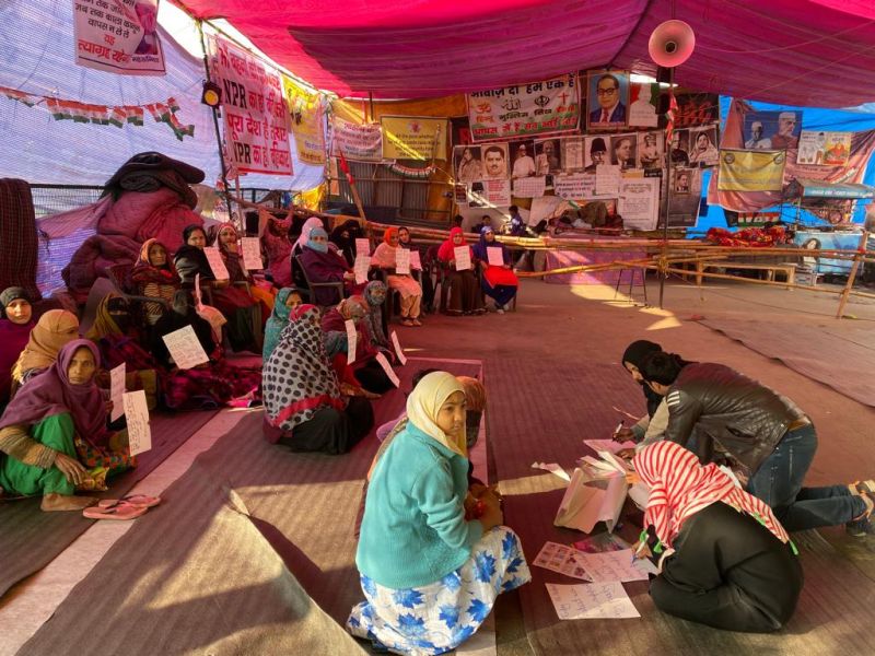 Amid Delhi's poll results, silent protest at Shaheen Bagh
