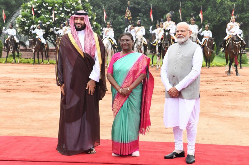 President Droupadi Murmu & PM Modi Meets Saudi Arabia's Crown Prince Mohammed bin Salman Al Saud
