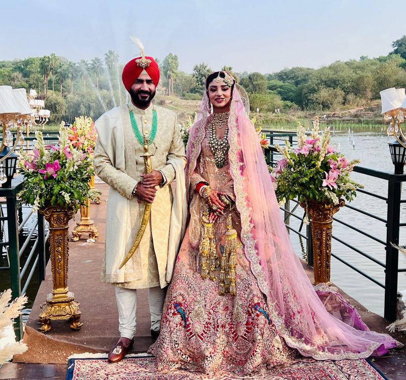 CM Bhagwant Mann & Wife Arrived at Cabinet Minister Meet Hayer & Gurveen Kaur's Wedding