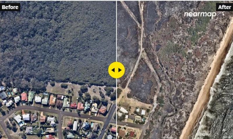 Australian Bushfires From the Air: Before And After Images Show Scale Of Devastation