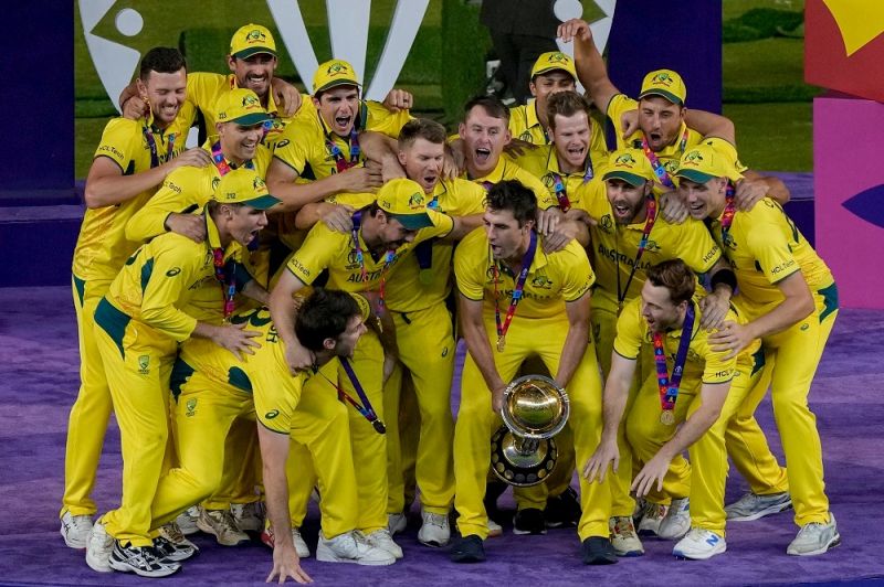Australian Triumph: Jubilant Celebration as Team Australia Lifts Winning Trophy
