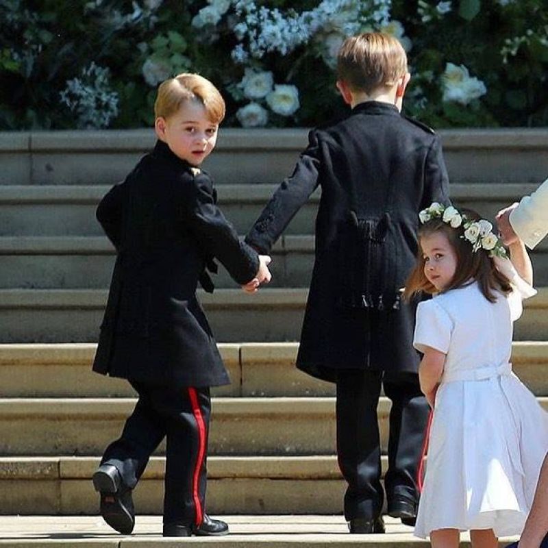 Kate Middleton with her kids at Prince Harry and Meghan Markle at royal wedding