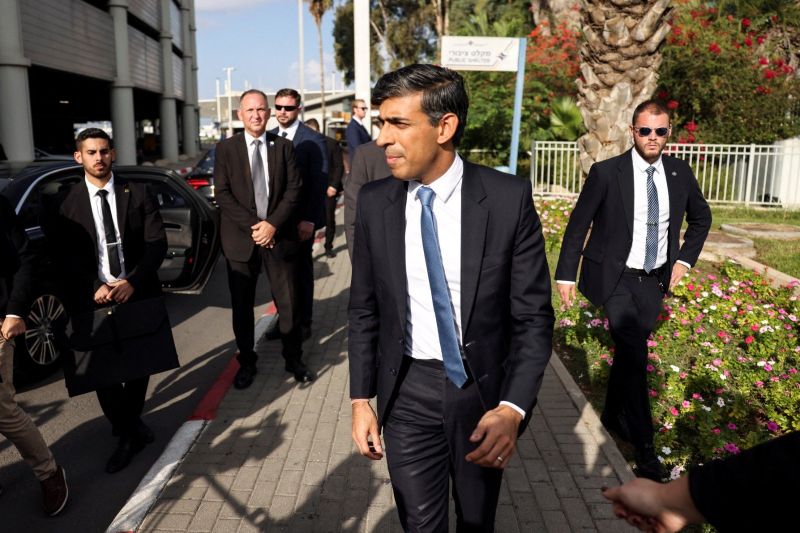 Israel-Hamas War: British PM Rishi Sunak Held Talks with PM Benjamin Netanyahu in Israel