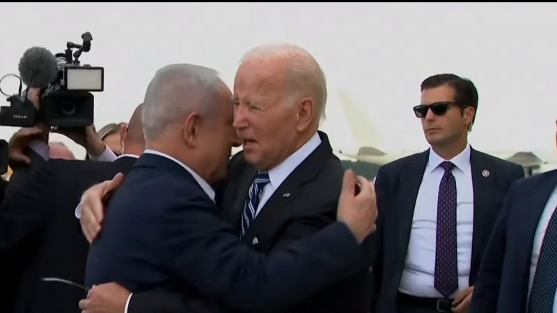 US President Biden Arrives in Israel Amid Israel-Hamas Conflict, Welcomed by PM Netanyahu