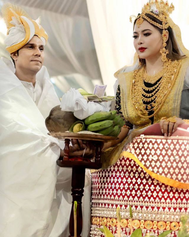 In Pics: Randeep Hooda Gets married to Lin Laishram in Meitei Wedding Ceremony in Imphal