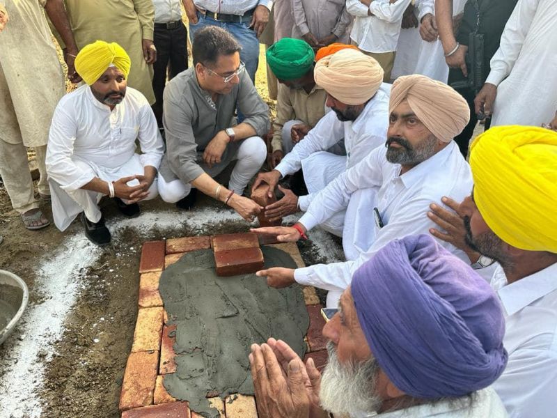 Cabinet Minister Aman Arora Commences construction of various development projects in Tolawal, Sunam
