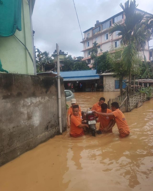 Nagaland: Several People Affected due to Floods in Dimapur after Heavy Rains
