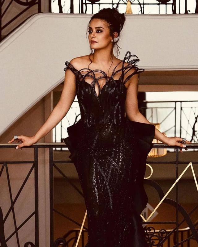 Surveen Chawla Exhibits Elegant Look in Black
