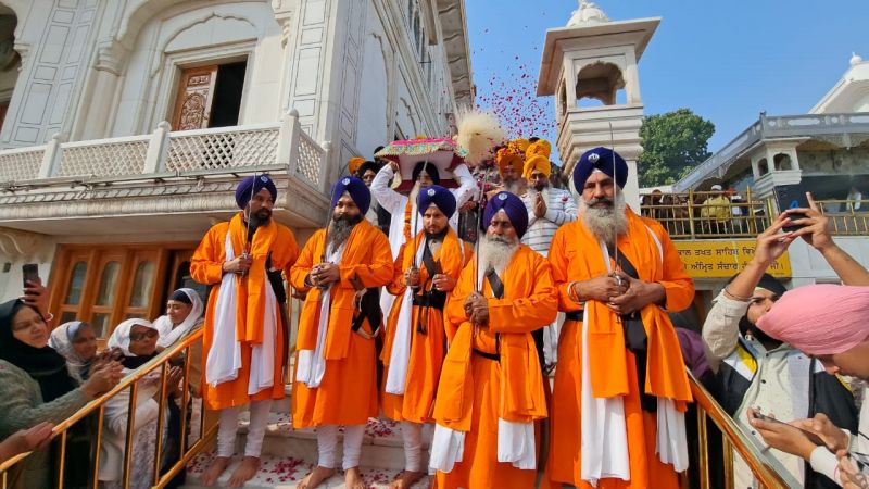 Grand Nagar Kirtan Embarks from Sri Akal Takht Sahib on Martyrdom Day of Sri Guru Teg Bahadur Sahib