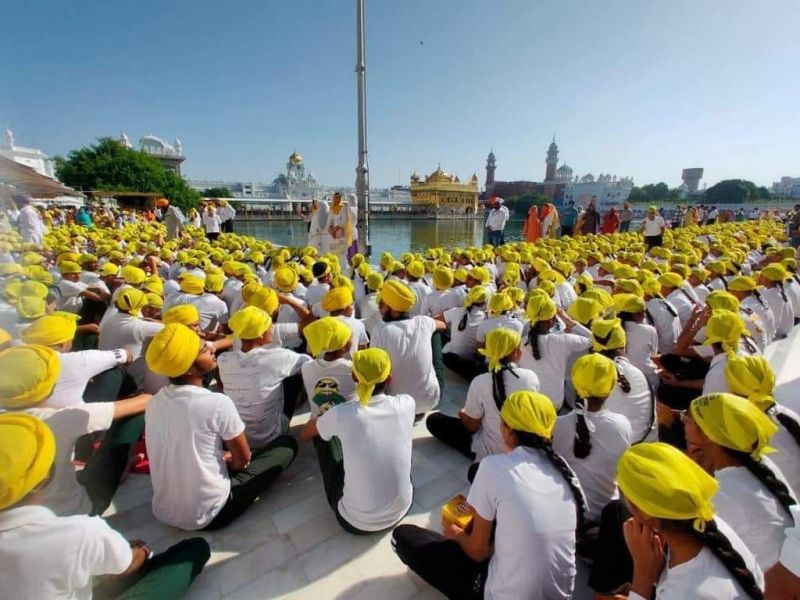 CM Bhagwant Mann offer prayers at Golden Temple for Drug-Free Punjab; Around 40,000 Kids Joined 
