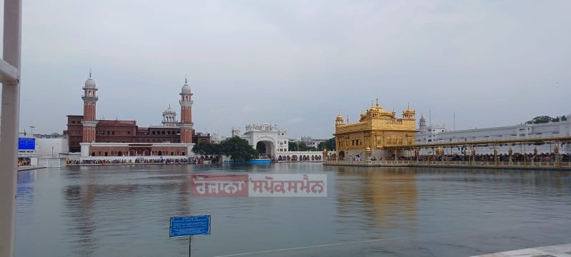 Aesthetic View of Golden Temple after Rainfall in Amritsar