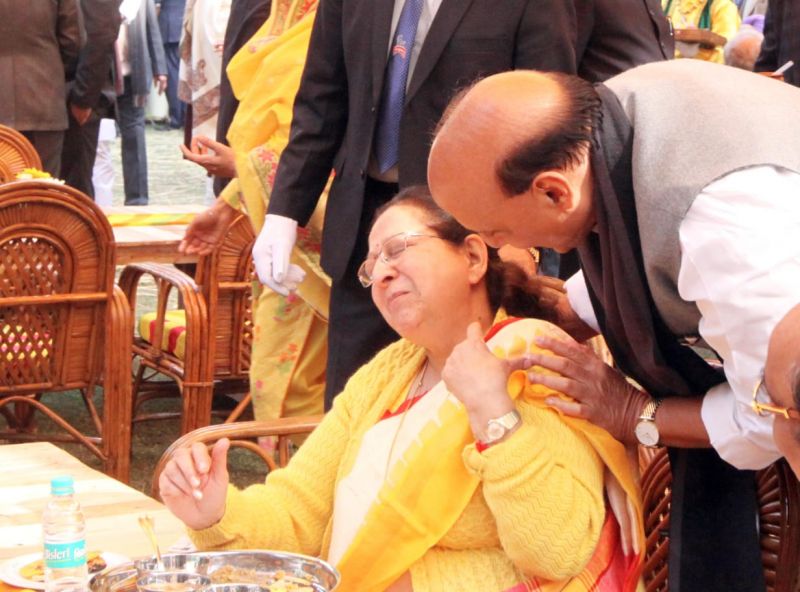 Rajnath Singh with Sumitra Mahajan