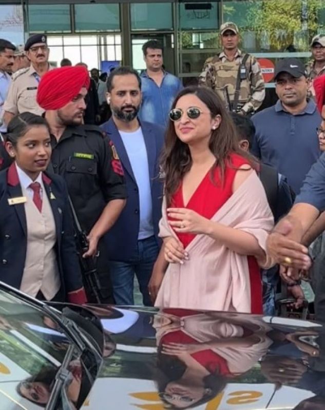 Parineeti Chopra & Raghav Chadha Reached Udaipur; Airport Adorned to Welcome Bride & Groom