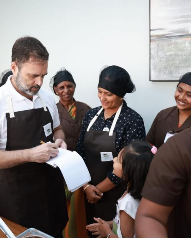 Rahul Gandhi Visits Moddys Chocolate Factory in Ooty, Crafts Delights with Children & Women