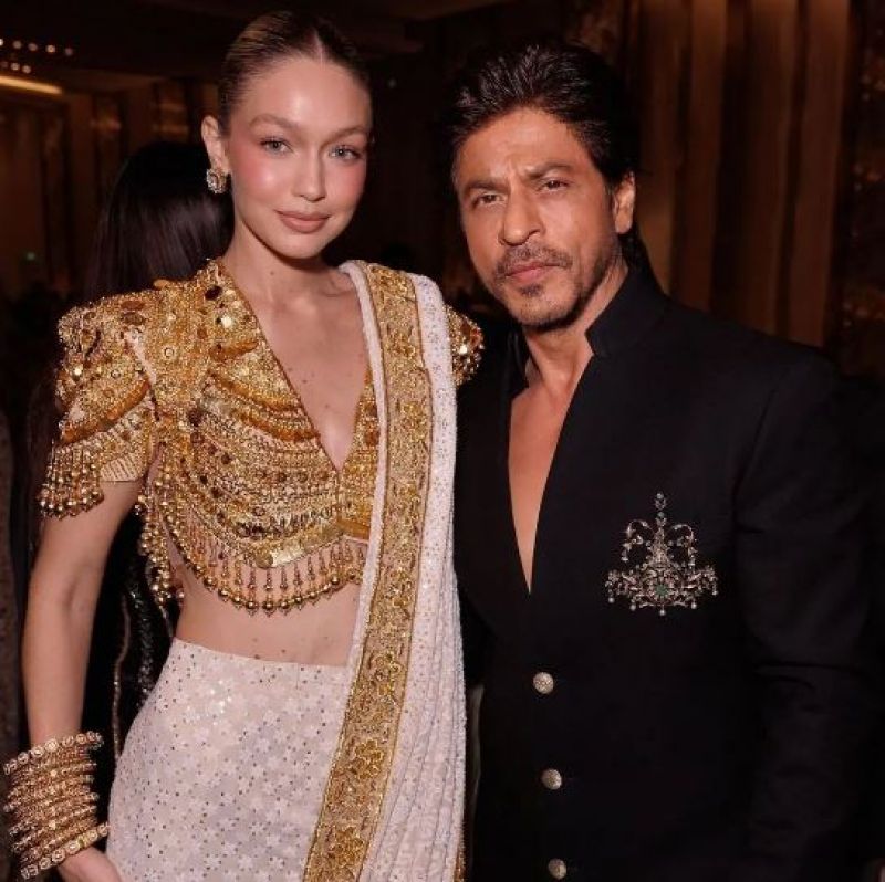 Gigi Hadid and Shah Rukh Khan 