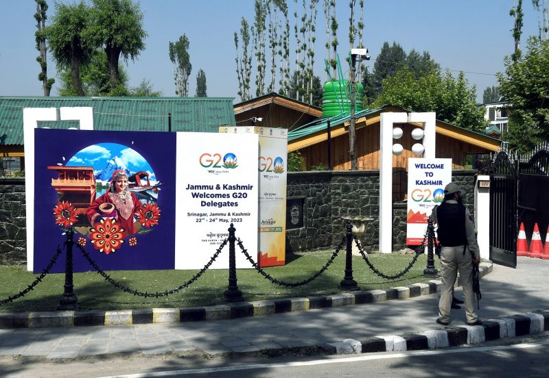 High Alert Issued in view of G-20 summit in Srinagar, Security & Vigilance Tightened in the Area, Police Personnel deployed 
