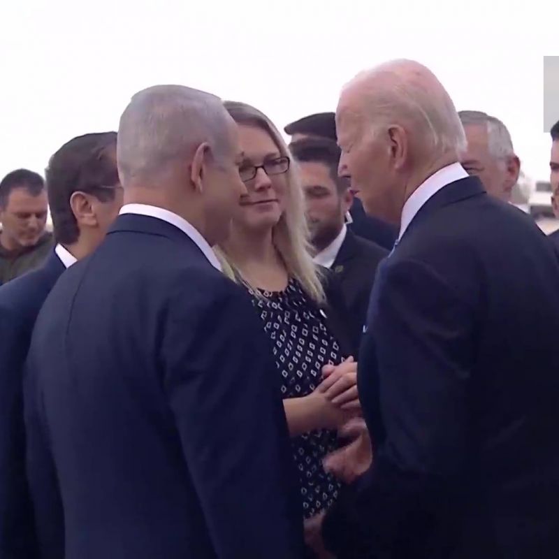 US President Biden Arrives in Israel Amid Israel-Hamas Conflict, Welcomed by PM Netanyahu