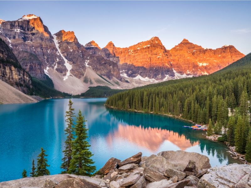 Banff National Park, Canada: Known for its breathtaking Rocky Mountain scenery, Banff National Park offers a true Canadian winter experience.