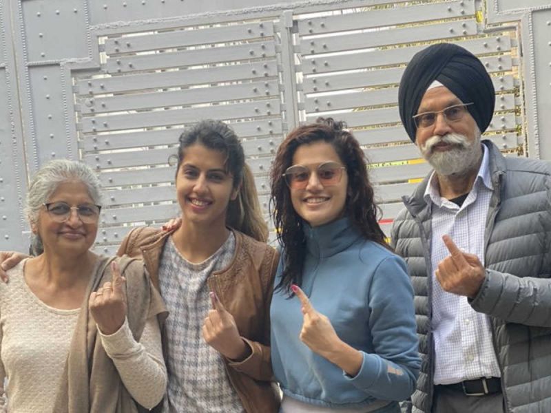 Many political leaders cast their vote