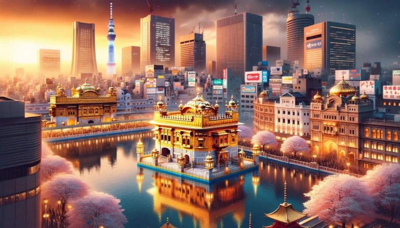 Golden Temple Shines Among the World's Famous Places: A Visual Journey Via AI