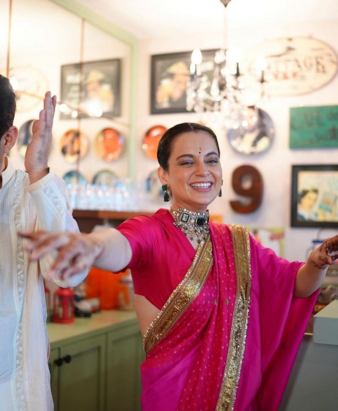 Kangana Ranaut's Sister-in-Law's Enchanting God Bharai Ceremony