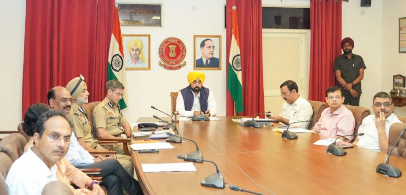 CM Mann Chairs Meeting over matter of Drug Smuggling & National Security Via Video Conferencing