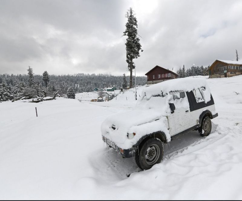 In Pics: Winter Wonderland Unfolds as Gulmarg, Kashmir, Blanketed in Heavy Snowfall