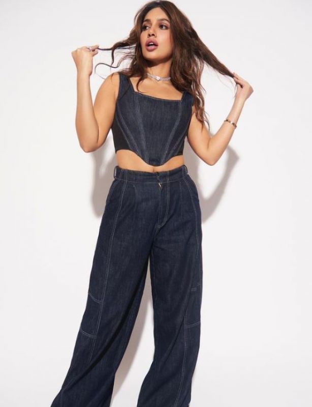 Bhumi Pednekar donned Denim Co-ord set