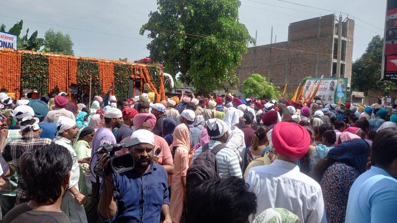 Devotees Celebrate Aagman Purab of Baba Sheikh Farid Ji. Nagar Kirtan was taken out from Gurdwara Tilla Baba Farid Ji, Faridkot
