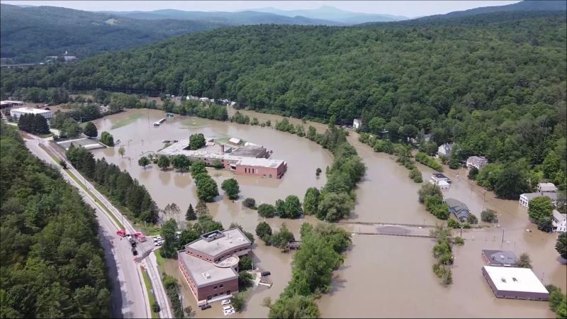 Devastating Flood in America's Vermont, President Joe Biden declares a State of Emergency
