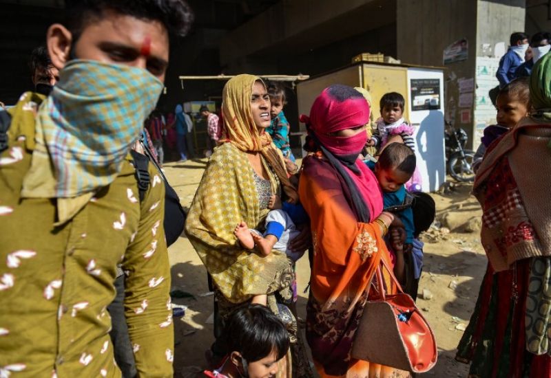 Pictures Indian Migrant workers