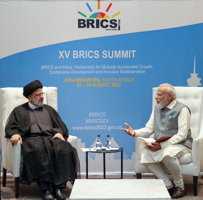 BRICS: PM Narendra Modi Holds Meeting with Iranian President Ebrahim Raisi