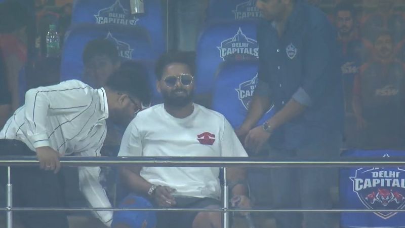 IPL 2023: Rishabh Pant's first appearance at stadium after injury 