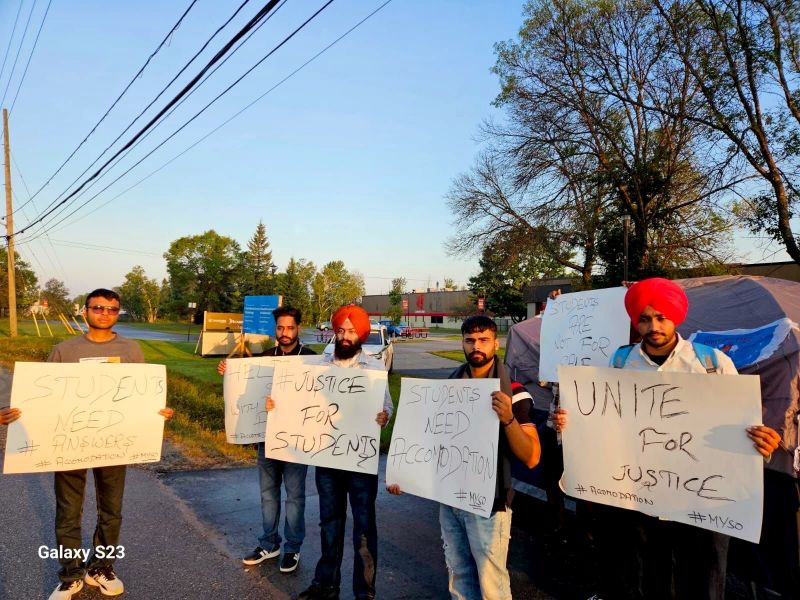 Punjabi Students Struggling with Severe Housing Crisis in Canada, Calls for Protest