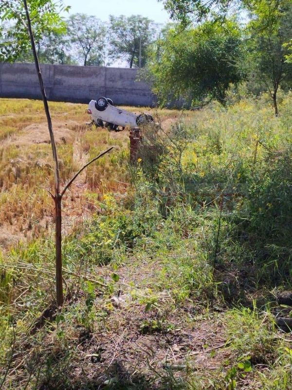 Car Overturned in Fields Near Jaito, Faridkot; 5 Injured, Including 3 Women