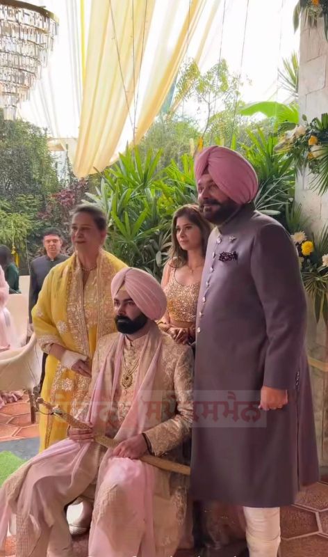 Navjot Singh Sidhu Shares Heartwarming Pics from Son's Wedding