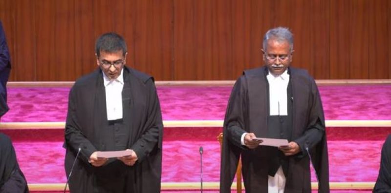 Justices Ujjal Bhuyan & SV Bhatti Sworn in as Supreme Court Judges