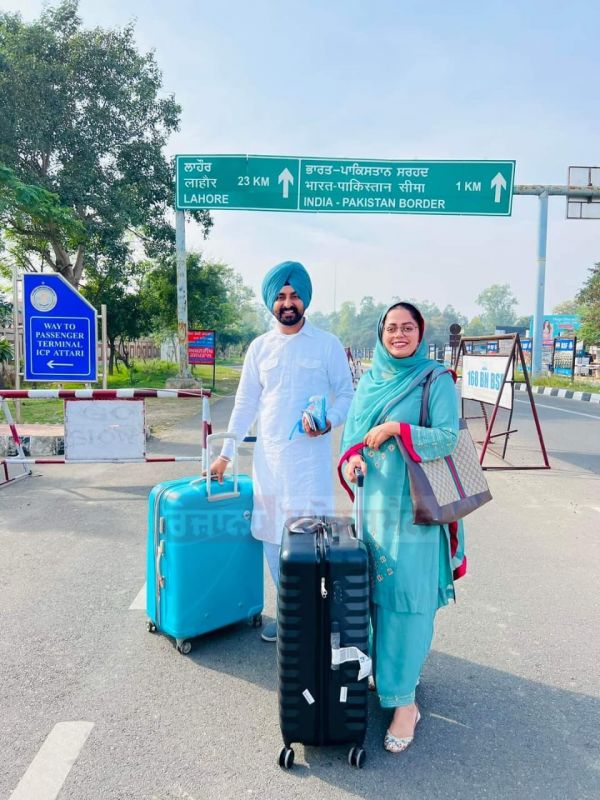 Gurpurab 2023 Celebrations: 3,000 Sikh Pilgrims Reached Pakistan via Wagah Border. Received Warm Welcome, Picture credit goes to Babar Jalandhari. 
