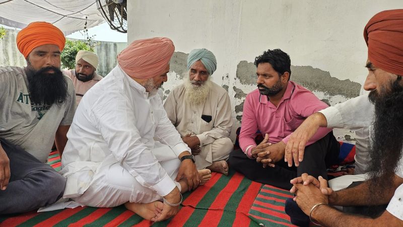 Minister Chetan Jouramajra Offers Condolences to Kin in Patiala Village Over Tragic Loss of Boy in Canada