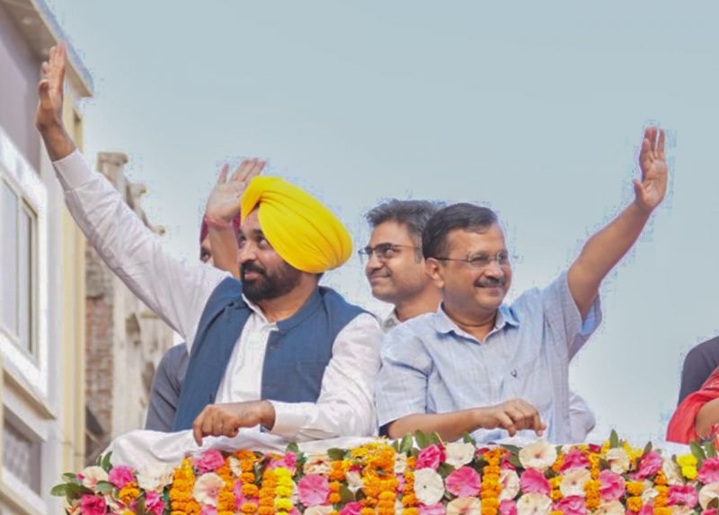 Punjab CM Bhagwant Mann & Delhi CM Arvind Kejriwal Campaigned for 'AAP' candidates in Madhya Pradesh

