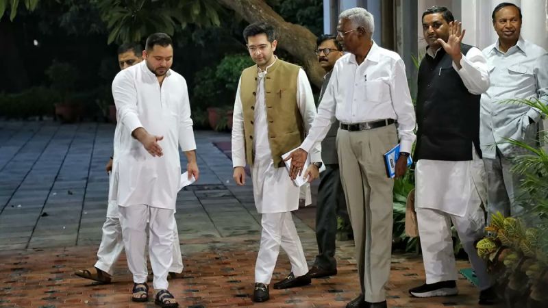 Inaugural Meeting of Coordination Committee of INDIA Alliance held in New Delhi. NCP chief Sharad Pawar, MP Raghav Chadha and KC Venugopal along with many senior leaders were present in the meeting. 