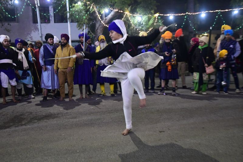 Gatka at chandigarh nagar kirtan 
